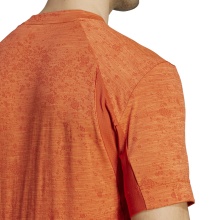 adidas Tennis Tshirt Freelift (Recycling-Polyester) HEAT.RDY orangerot Herren